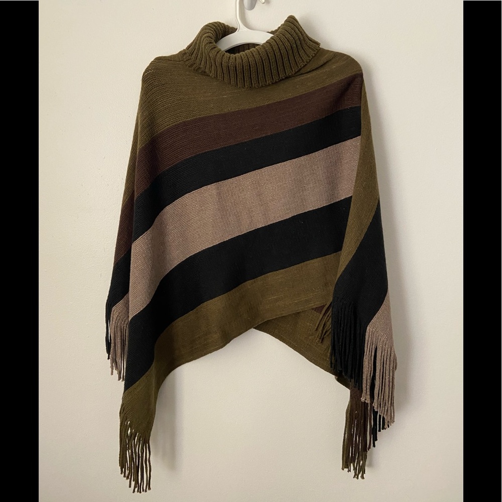 Soft knit poncho